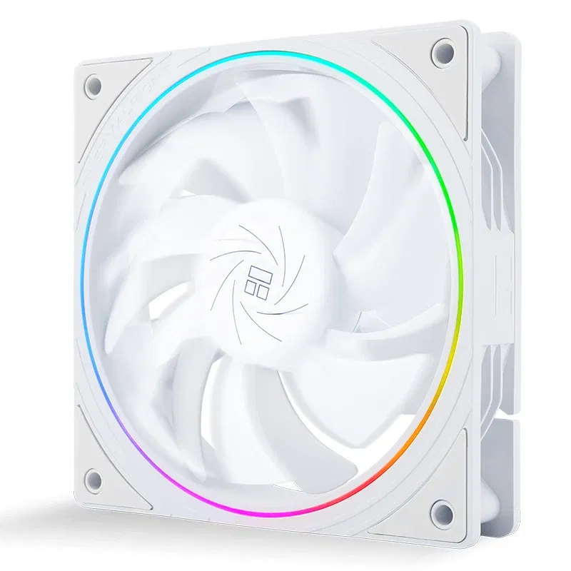 Color: Black, Blade Color: Other, RGB Support: A-RGB - Thermalright TL-S12R-W Case Fan 120mm HALO Reverse CPU Cooling Fan CPU Air Cooler TL-S12 5V 3PIN ARGB Aperture Chassis Fan