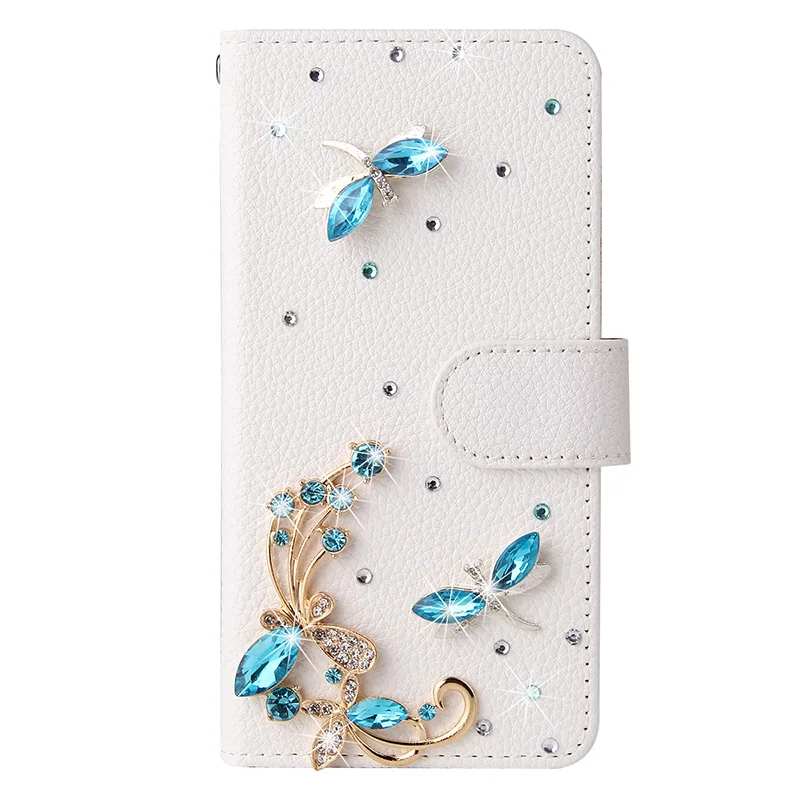 Color: wine red, Material: ABS - Flip Glitter Case For Samsung Galaxy S25 Ultra S24 FE S23 S22 S21 S20 Plus A35 A55 A16 A14 A15 A34 A54 Leather Cover Case