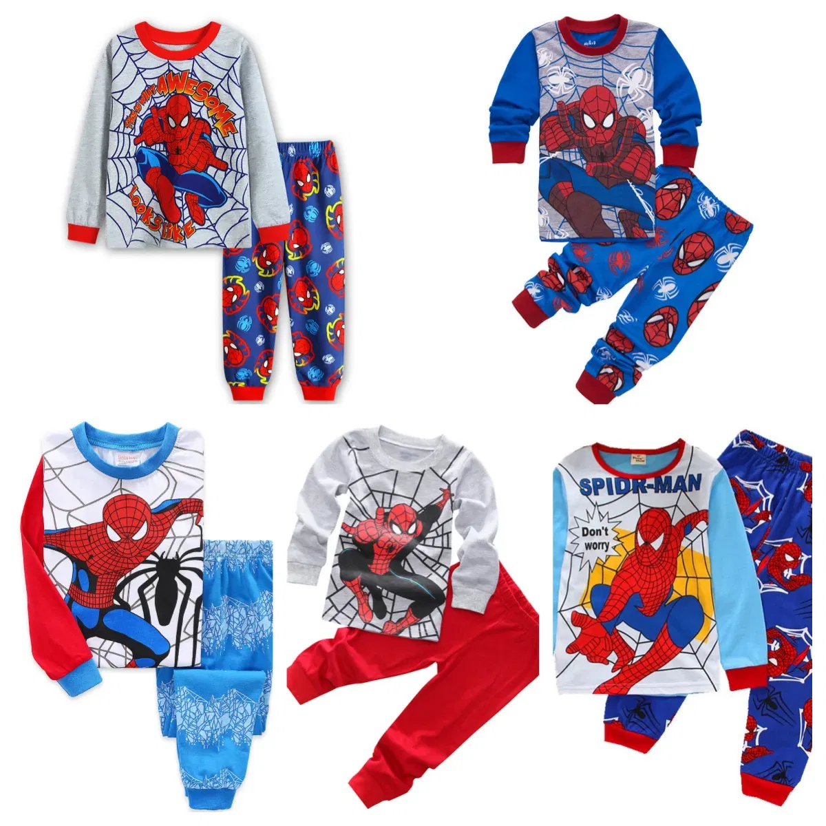 Color: Brown, Kid Size: 8T - kids pajamas set baby pijama boys animal sleepwear girls cute soft nightwear children clothing homewear