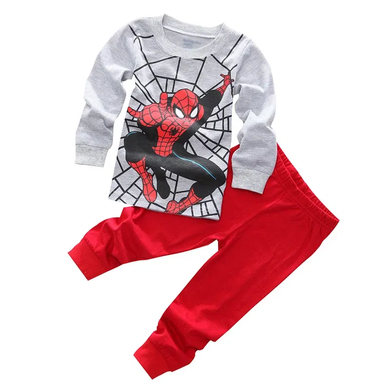 Color: Brown, Kid Size: 8T - kids pajamas set baby pijama boys animal sleepwear girls cute soft nightwear children clothing homewear