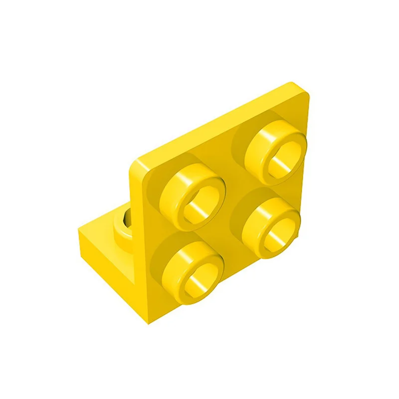 Color: Clear, Size: S - 10 pcs lot 99207 Bracket 1x2-2x2 Inverted Building Blocks Moc Accessories Compatible with Brick Toys Children