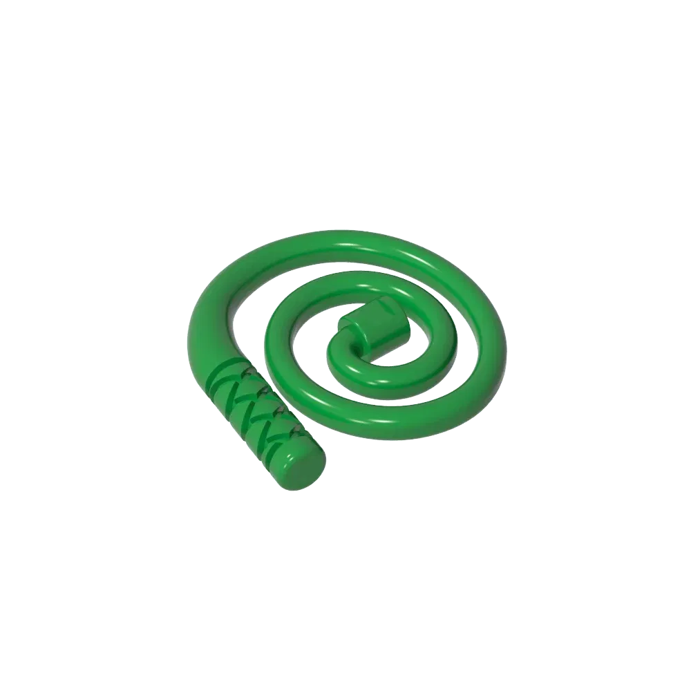 Color: green - Gobricks GDS-M300 Equipment Whip [Coiled] compatible with lego 61975 Assembles Building Blocks children's toys