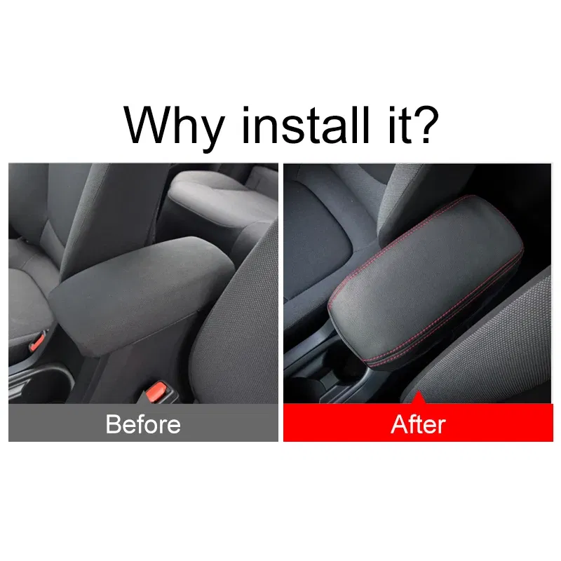 For Toyota Corolla E210 2019 2020 2021 2022 2023 Microfiber Leather Car Center Console Armrest Box Cover Protection Pad Trims