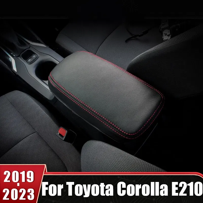 For Toyota Corolla E210 2019 2020 2021 2022 2023 Microfiber Leather Car Center Console Armrest Box Cover Protection Pad Trims