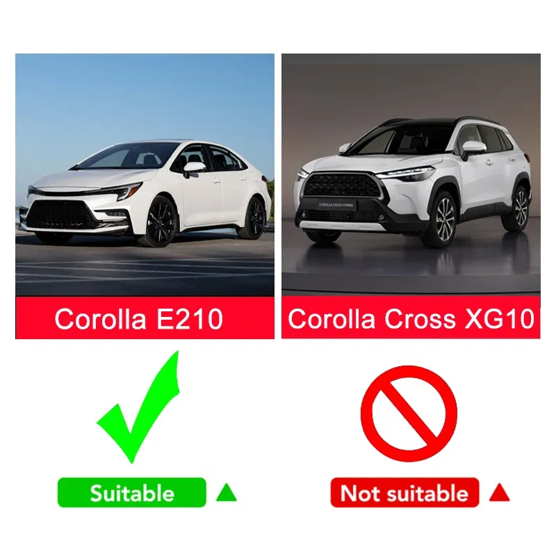 For Toyota Corolla E210 2019 2020 2021 2022 2023 Microfiber Leather Car Center Console Armrest Box Cover Protection Pad Trims