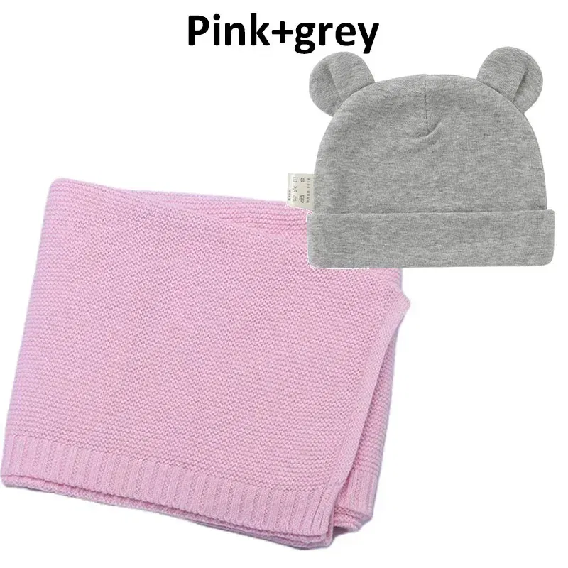 Color: VIOLET/?«?—?…°, Size: Option 1, Ships From: CN - Personalized Baby Name Newborn Cotton Beanie and Knitted Blanket Set Embroidered Name Covering and Cute Hat Gift Set