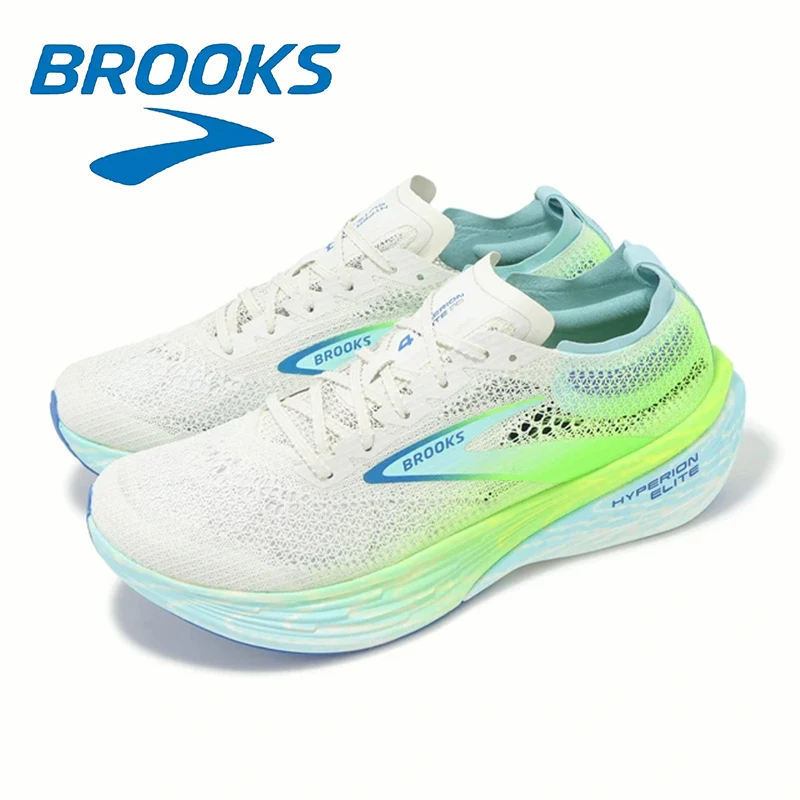 Color: MULTI, Shoe Size: 42 - Brooks Hyperion Elite 4 Series Gray Green Men's Casual Running Shoes Daily Cushioning Breathable Walking Sports Shoes