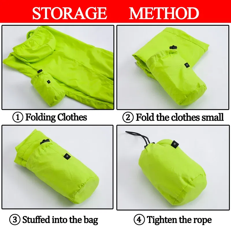 Color: Blue, Size: M - X-TIGER 4 Colors MTB Cycling Jersey MultiFunction Jacket Waterproof Windproof TPU Raincoat Bicycle Sun protection clothing