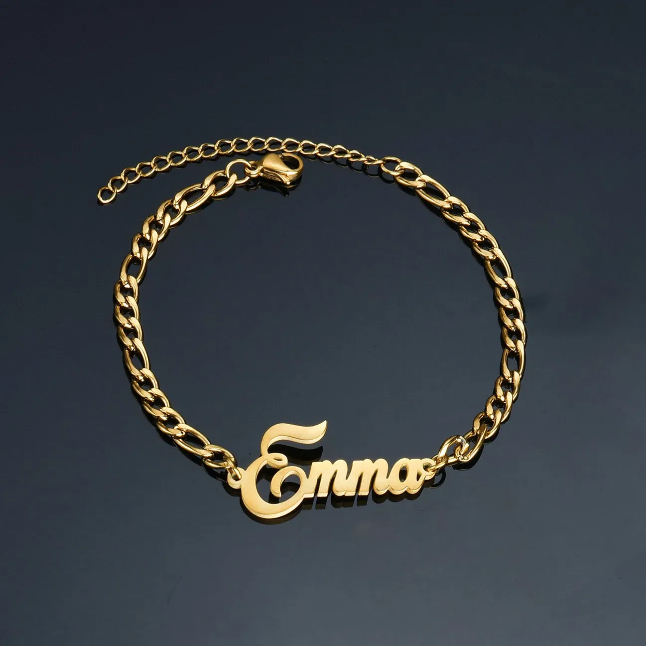 Metal Color: PURPLE, Length: 17.5cm, Main Stone Color: Silver - Atoztide Personalized Custom Name Bracelet for Women Men Stainless Steel 10mm Cuban Chain Nameplate Handmade Bangle Jewelry Gift