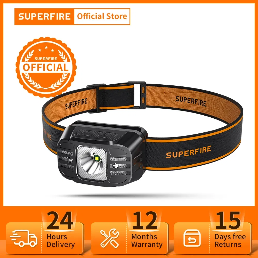 Emitting Color: WHITE, Ships From: CHINA - New SUPERFIRE HL75 Series Mini LED Headlamp USB-C Rechargeable Flashlight Powerful Headlight Outdoor Fishing Camping Lantern