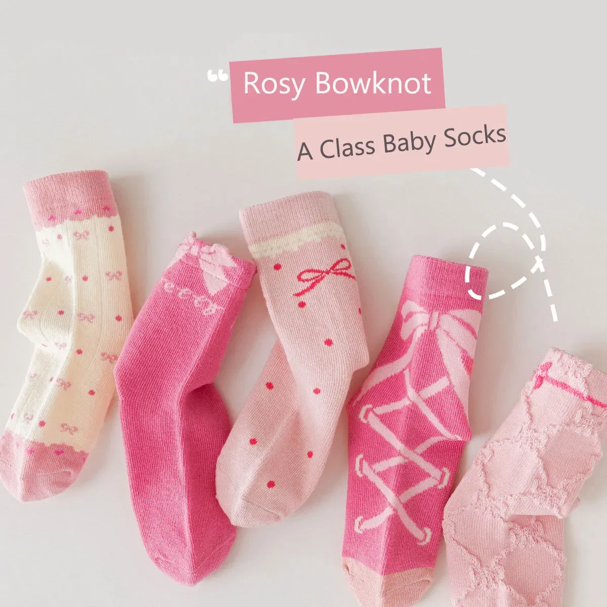 Color: Beige, Size: 4-6T - 3-12Y Girls Socks Spring Autumn Sweet princess Ruffle Medium Socks Cotton Socks  5 Pairs