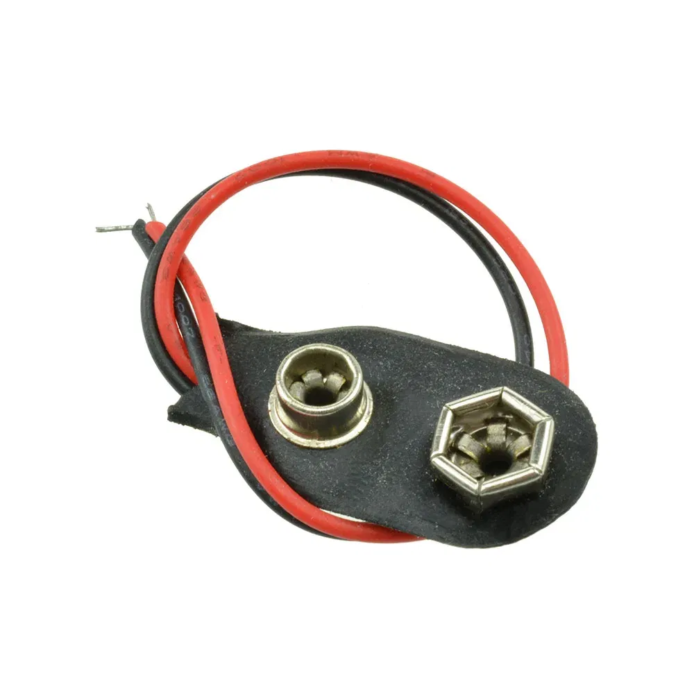 Package Quantity: 30-49Pcs - 10PCS 9V Battery Snap Connector Clip Lead Wires Holder 10cm Black Red Cable
