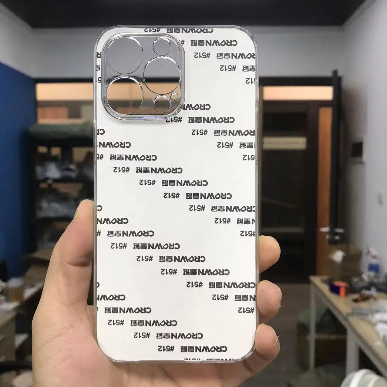 Color: black, Material: Plastic - 5pcs  plastic Sublimation Blank Cover Case For iPhone 16 15 14 13 12 11 12 Pro Max With Aluminium Plate