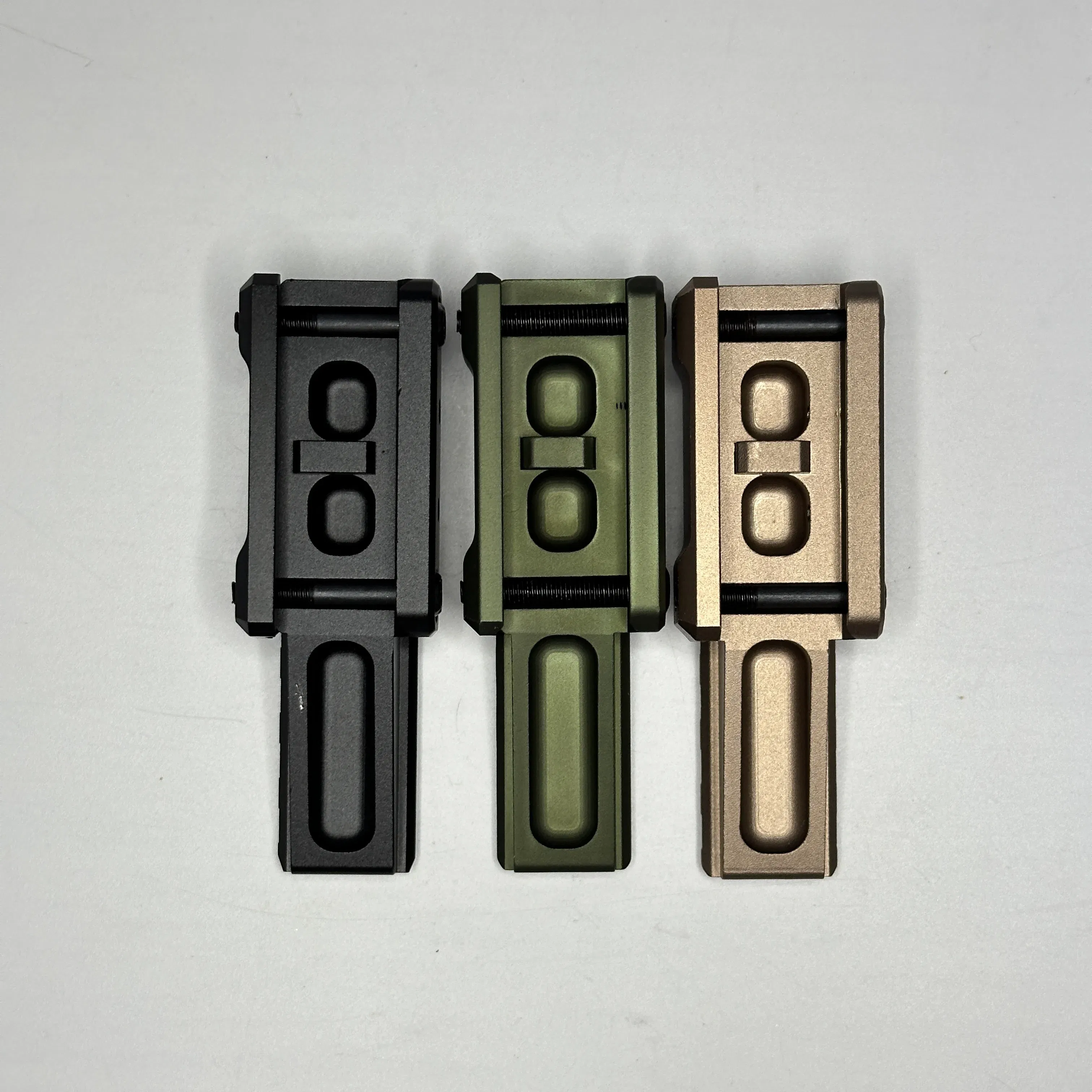 Color: Blue - Airsoft PTS CNC UN Machined 6000 Series Aluminium UNT1 T2 Tactical Fast Micro Riser 556/558/EXPS3-0