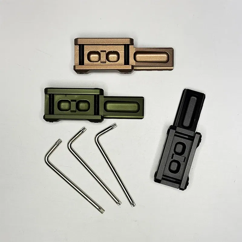 Color: Blue - Airsoft PTS CNC UN Machined 6000 Series Aluminium UNT1 T2 Tactical Fast Micro Riser 556/558/EXPS3-0