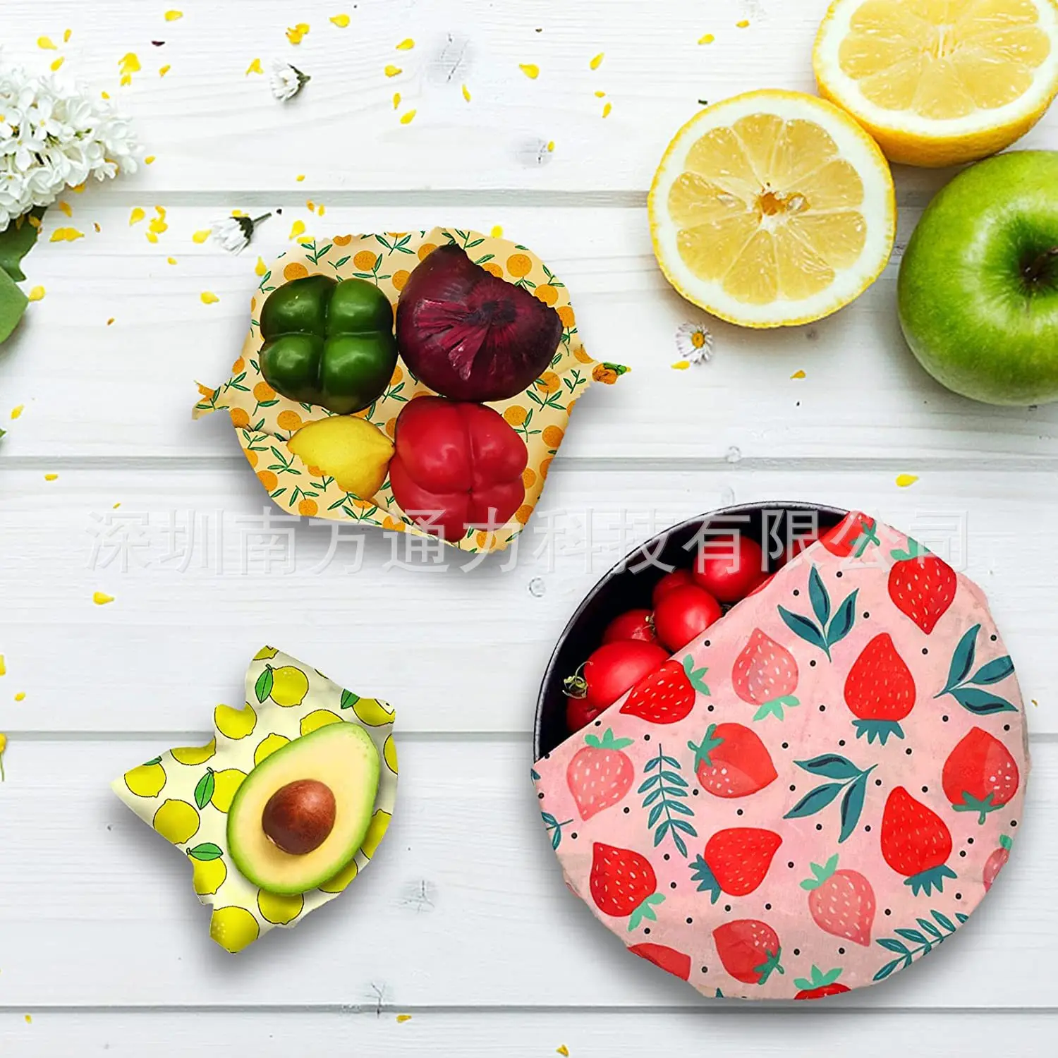 Reusable Food Fresh Keeping Cloth Organic Storage Natural Food Grade Beeswax Food Wrap Eco Friendly Kitchen Food Packaging Paper