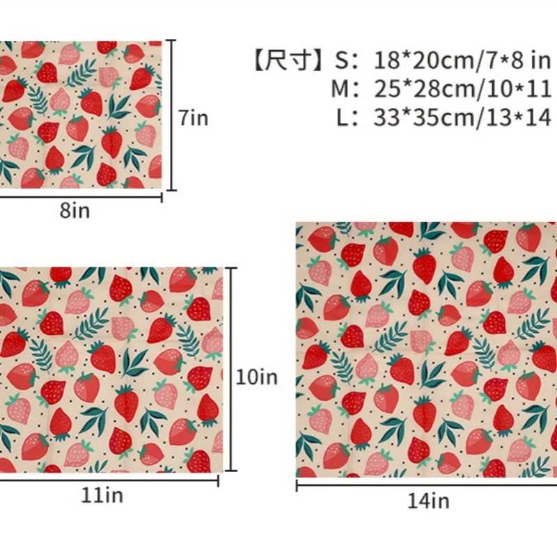Reusable Food Fresh Keeping Cloth Organic Storage Natural Food Grade Beeswax Food Wrap Eco Friendly Kitchen Food Packaging Paper