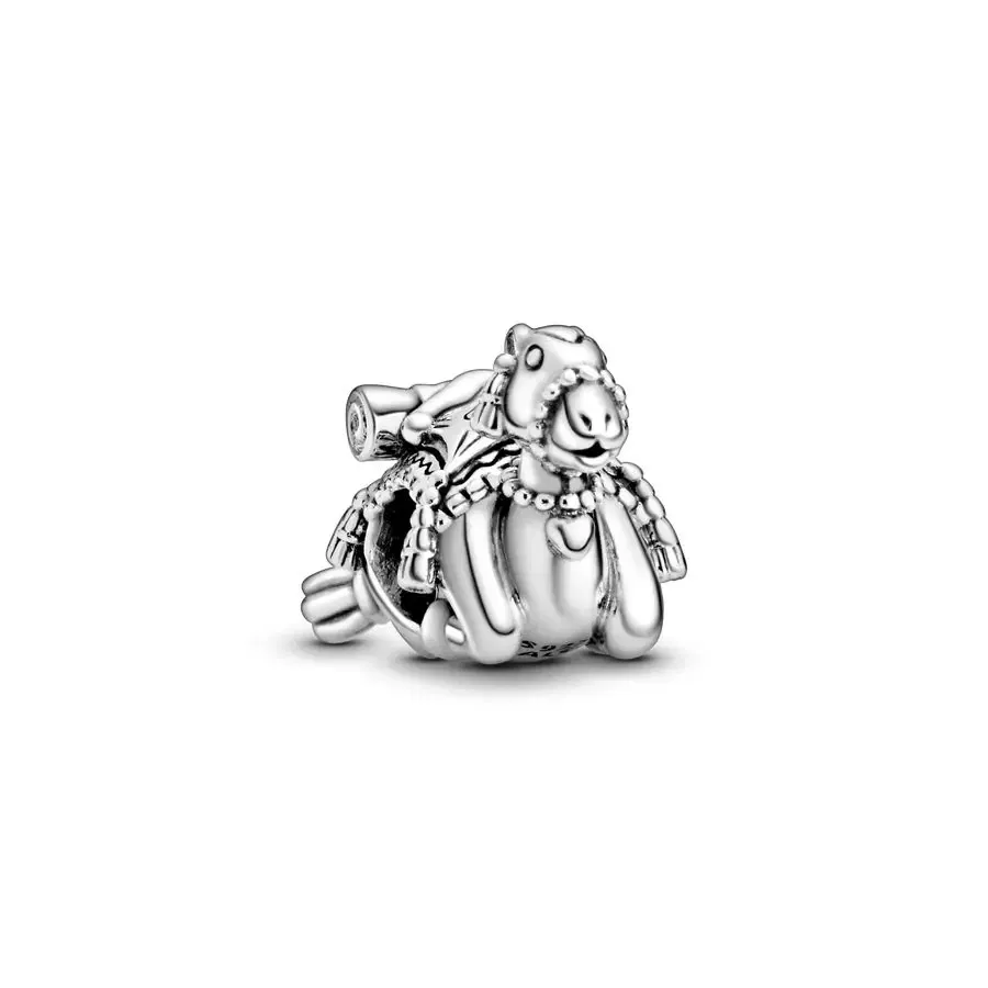 Gem Color: green - Pure Silver 925 Christmas Charm Fit DIY Pandora Bracelet Christmas Gift