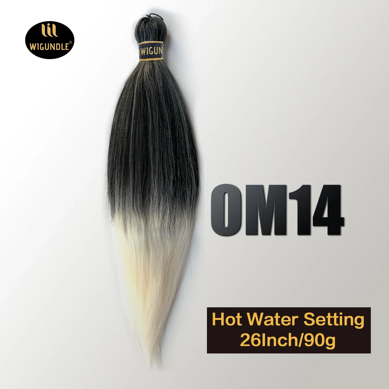 Color: #1, Stretched Length: 26inches, Bulk Buy: 3Pcs/Lot - Kanekalon 26inch Hot Water Set Pre Stretched Jumbo Braiding Hair Box Twist Braids Synthetic Hair Extensions For Women Soft Yaki
