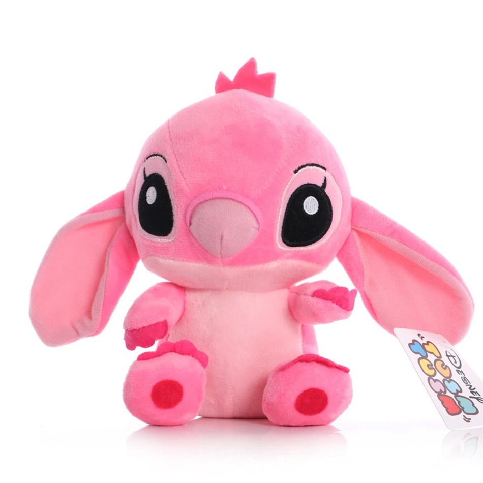 Color: DEEP BLUE - 12cm 20cm 25cm Stitch Stuffed Plush Models Cartoon Stuffed Plush Dolls Anime Plush Baby Toys Kawaii Kids Birthday Gift