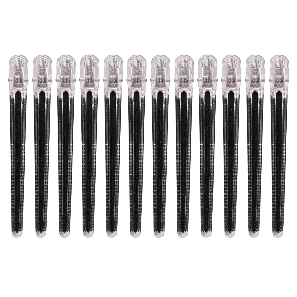 Color: PURPLE, Ships From: CN - 12pcs Heat-Proof Hairpins Hairdressing Sectioning Cutting Hair Clamps Anti-static Women's Hair Clips Styling Accessories