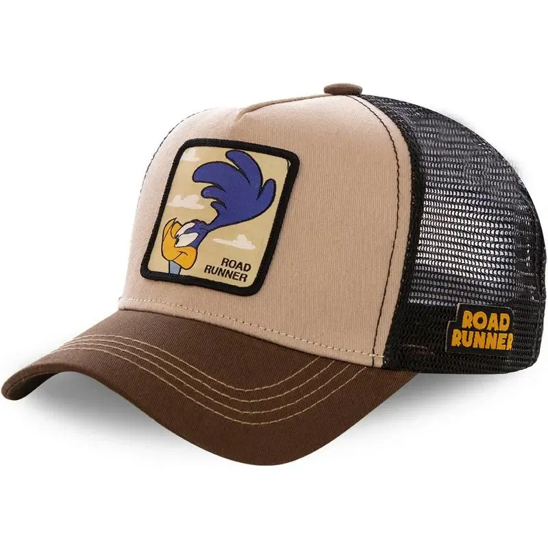 Color: PURPLE - High Quality Disney Styles Anime Cartoon Snapback Cotton Baseball Cap Men Women Hip Hop Dad Mesh Hat Trucker Hat Dropshipping
