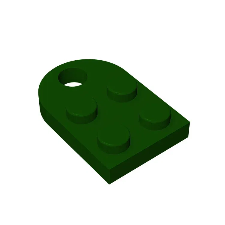 Color: Gold - Gobricks 1pcs Moc Bricks Plate Special Parts 3x2 with Hole Compatible with 3176 Assemble Building Block Kids Toys DIY Gift Adult