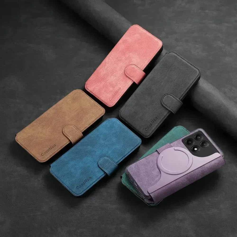 Color: green, Material: Cotton - For Poco F8 Ultra F7 X7 X6 M6 M7 Pro 5G Luxury Case RFID Leather 2IN1 Detachable Book Funda Xiaomi Poco F6 X5 X 6 F 8 Flip Cover