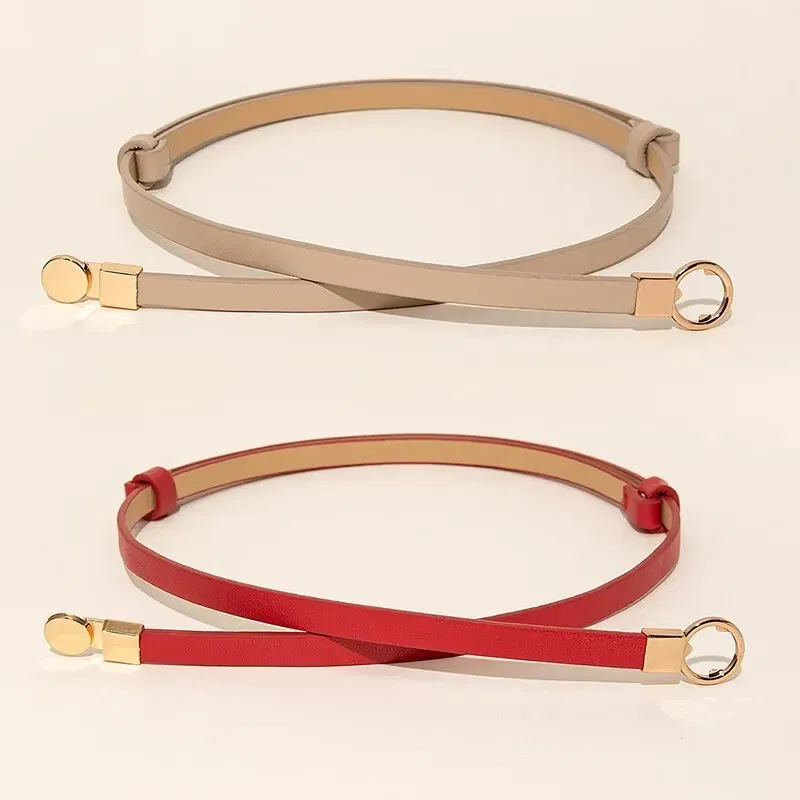 Belt Length: 105CM, Color: Other - 2Piece Combination Set Four Seasons Multicolor SelfStretch Dress With Womens Belt