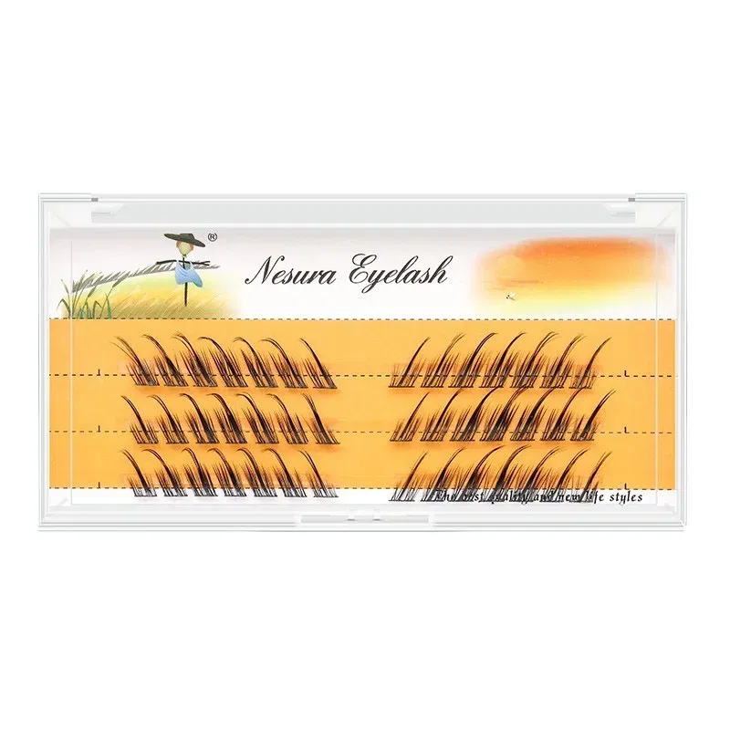 Length: 16mm - Grafting World Fox Style False Eyelashes European American Tail Elongated Little Devil Ancient Style Slanted Flying  Eyelashes