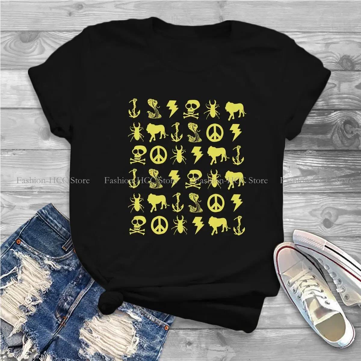 Color: black, Size: S - Breaking Bad TShirts Jesse Pinkman Yellow Icons Personalize Men's T Shirt New Trend Clothing