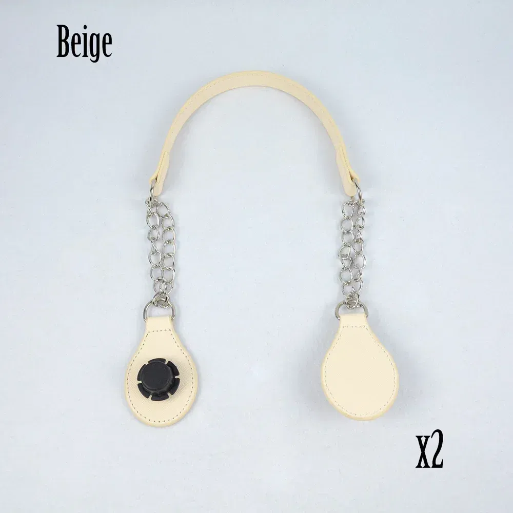 Color: Deep Red, Ships From: CHINA - TANQU 1 Pair Long leather PU chain Handle with Tear Drop End Double Metal Chain for O Bag for EVA Obag Women Bag