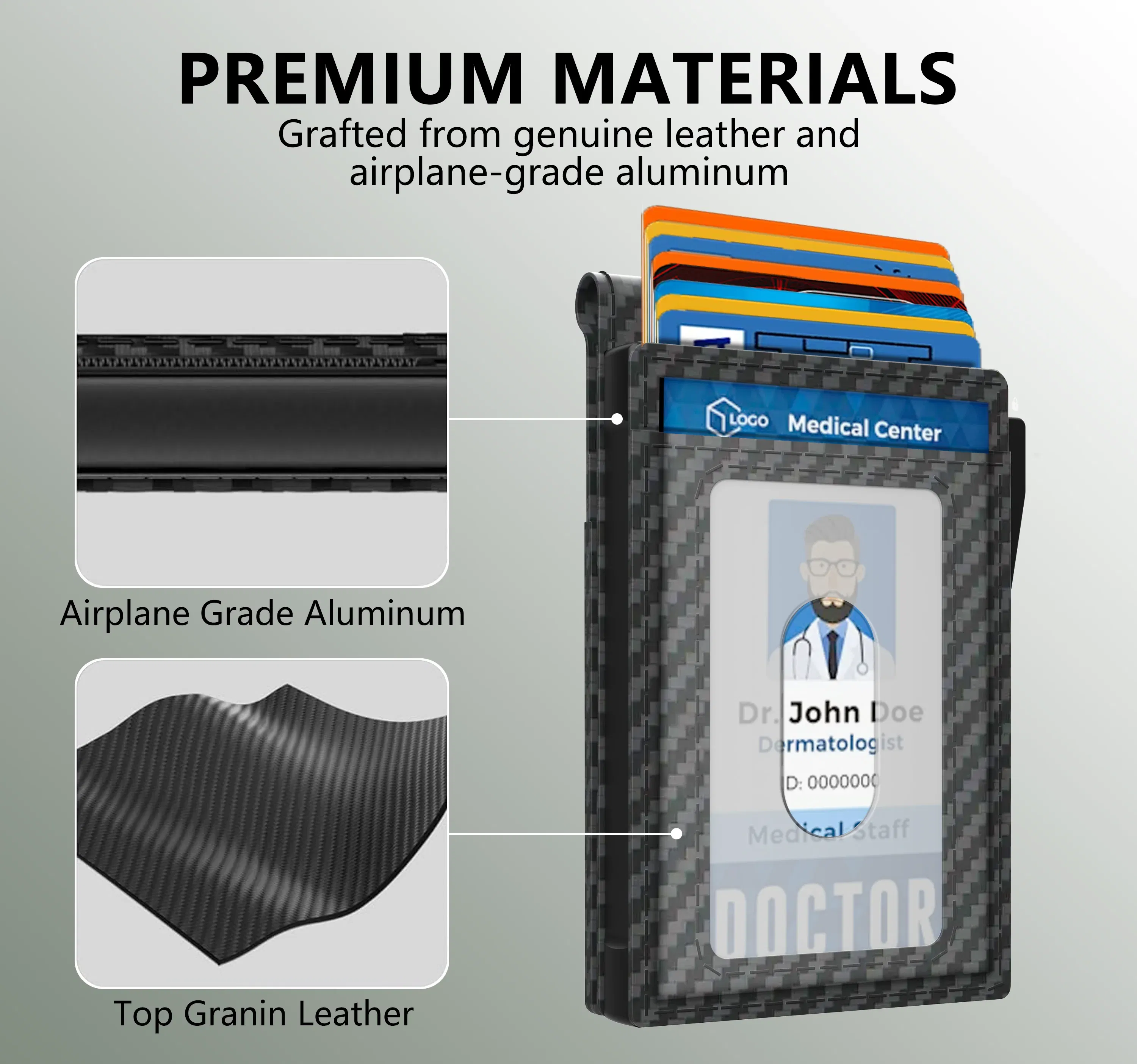 Color: black - Mens Minimalist Wallet 9-13 Cards, Slim Compact Wallet with Cash strap & ID Window, RFID Blocking Smart Pop Up Card Wallet