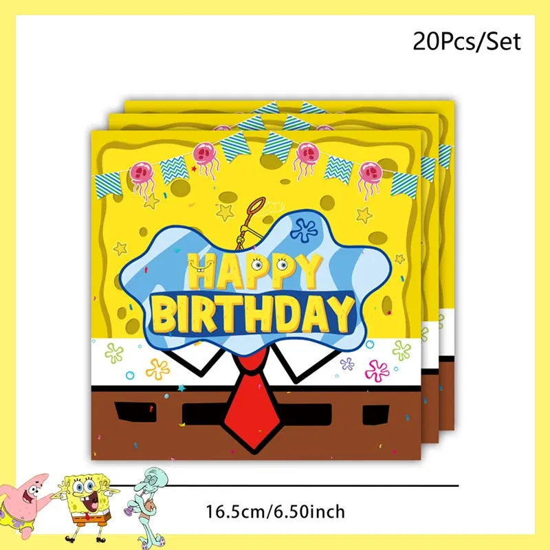 Color: VIOLET/?«?—?…° - SpongeBob Party Decorations Disposable Tableware Cup Baby Shower Birthday Theme Plate Tablecloth Kids Birthday Party