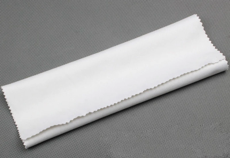 Color: Blue - 18 X 15CM Large Size Silver Jewelry Polishing Cleaning Wiping Polish Cloth Microfiber Suede Fabric