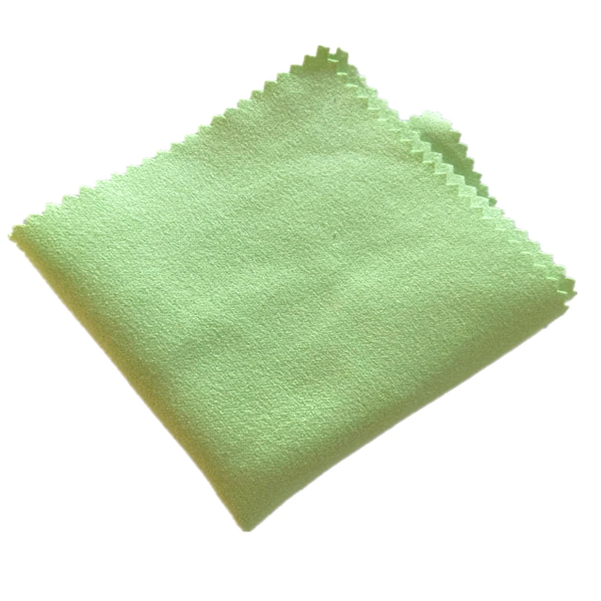 Color: Blue - 18 X 15CM Large Size Silver Jewelry Polishing Cleaning Wiping Polish Cloth Microfiber Suede Fabric
