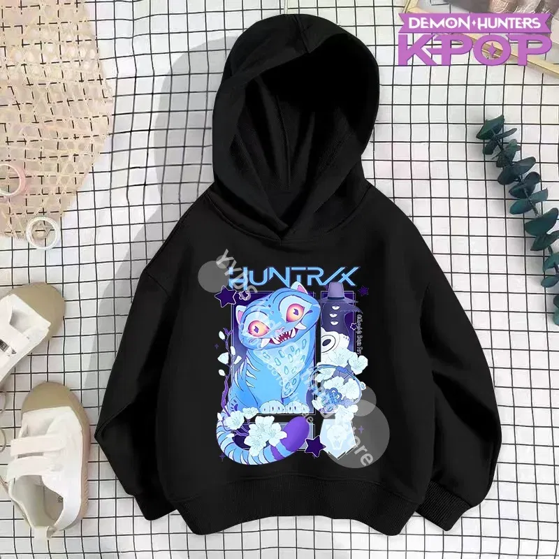 Color: green, Kid Size: 2T - 2025 KPop Demon Hunters Hoodie Fashion Rumi Sweatshirt Pullover Cute Long Sleeve Autumn Boys Girls Cartoon Y2K Hoody Sportswear