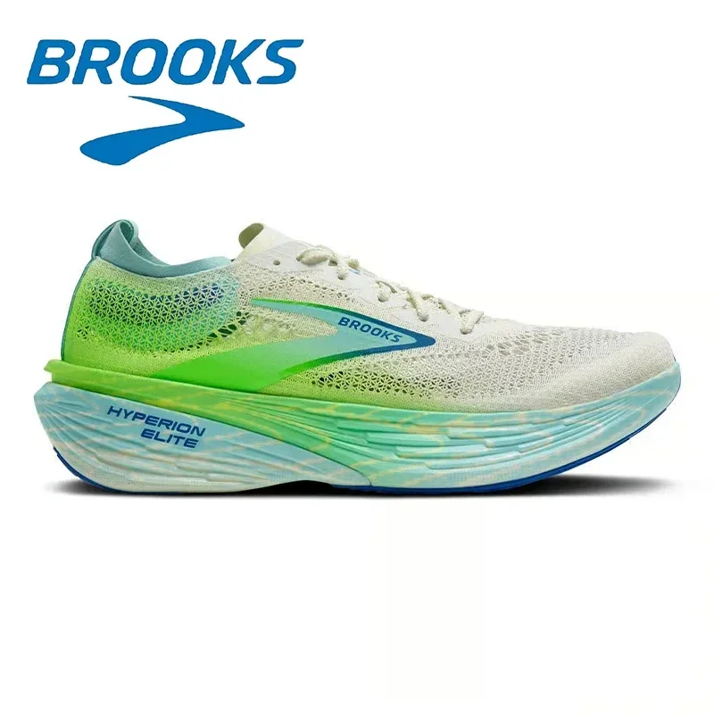 Color: MULTI, Shoe Size: 44 - Brooks Hyperion Elite 4 Series Gray Green Breathable Engineering Mesh Men's Lightweight Cushioning Running Shoes