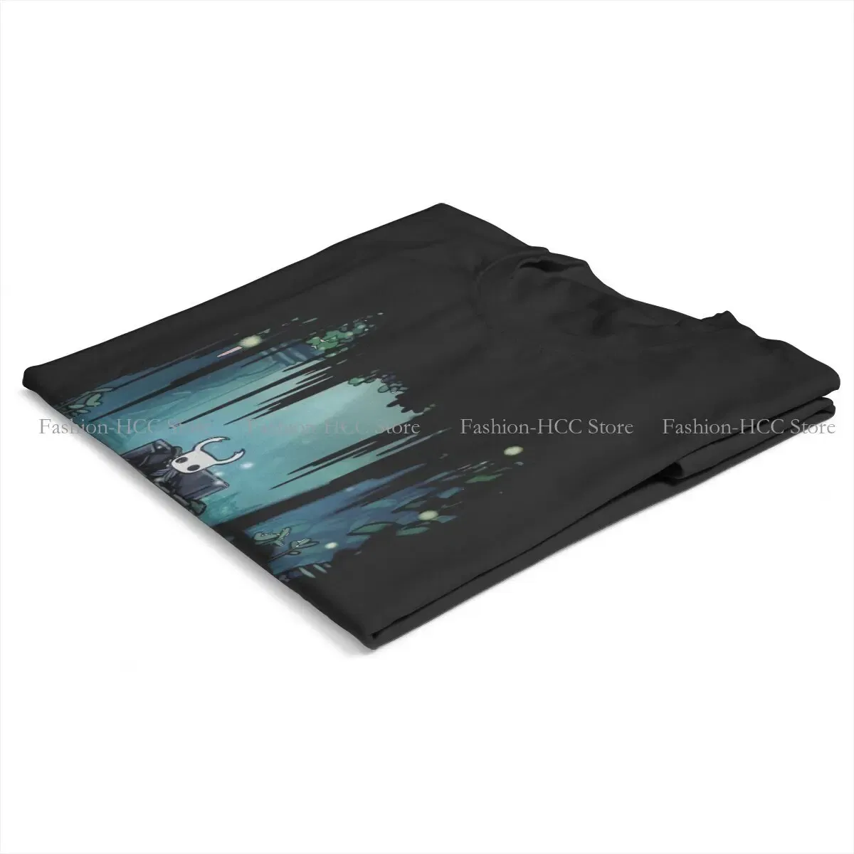 Color: black, Size: M - Green Graphic Polyester TShirt Hollow Knight Creative Tops Casual T Shirt Female