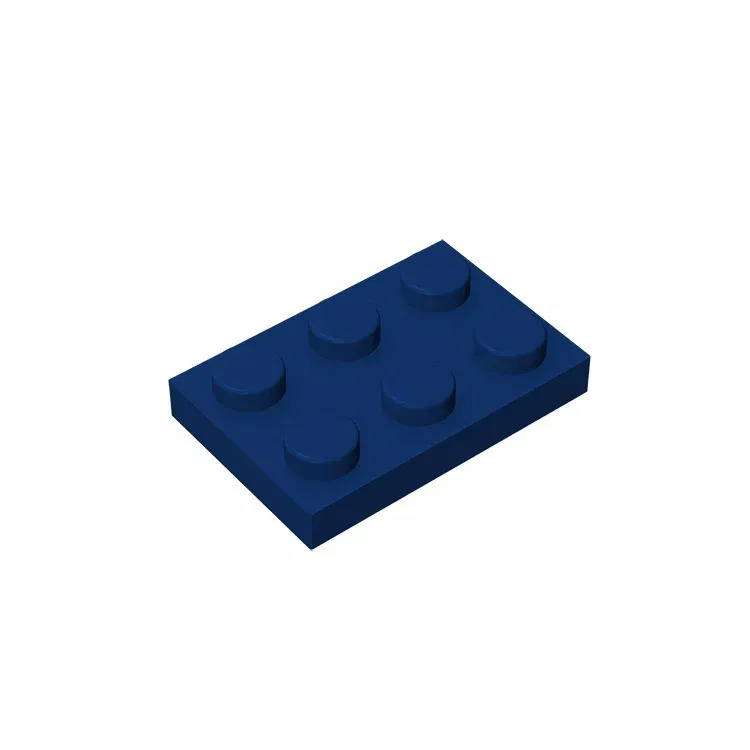 Color: Burgundy - Gobricks GDS-510 Plate 2 x 3 compatible with lego 3021 pieces of children's toys building block Particles Plate DIY
