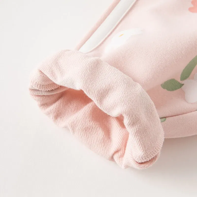 Dave Bella Floral Baby Girl Set for 2-9 Years Hooded Clothes Long Sleeve Baby Outfit Spring Autumn Children Coat Set DB1233511