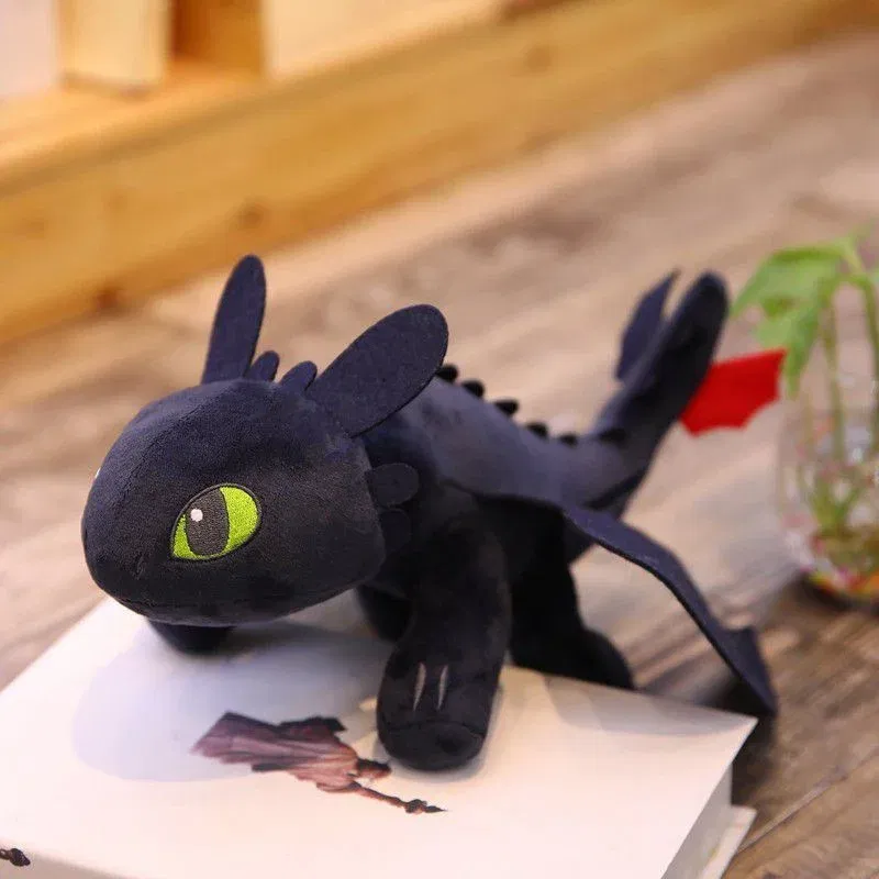 Color: black, Height: 0-10cm - 20-65cm Plushies Dragon Toys Kawaii White Black Dinosaurs Animal Stuffed Plush Toys In Stock Plush Kid Birthday Gifts for Kids