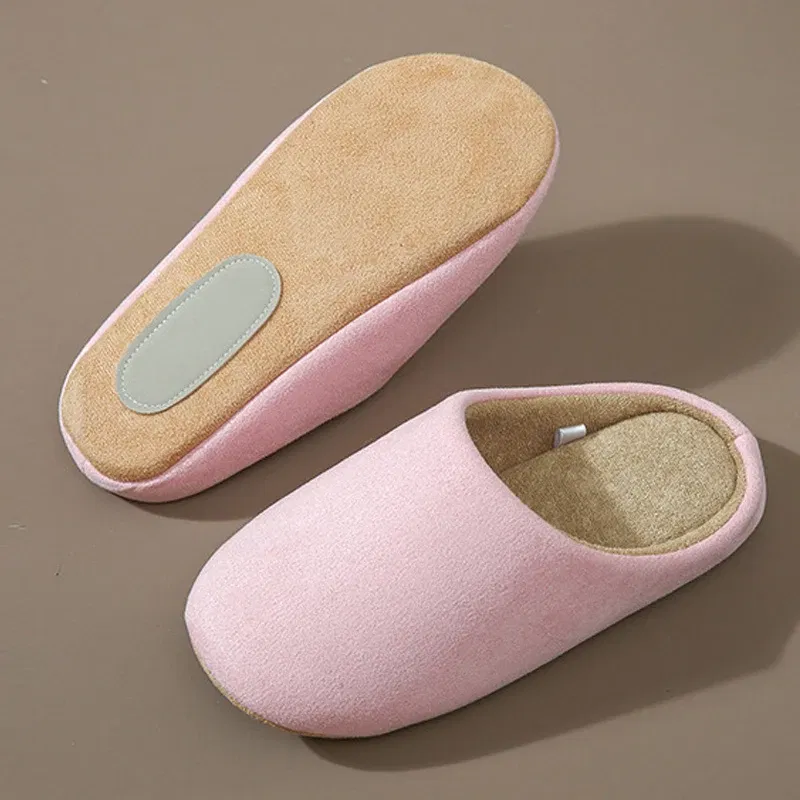 Color: Olivine, Shoe Size: 44-45, Ships From: CHINA - Asgard Women Warm House Slippers Winter 2024 New Silent Flat Bedroom Slides Indoor Cozy Fur Women Cotton Shoes Men Fuzzy Slipper