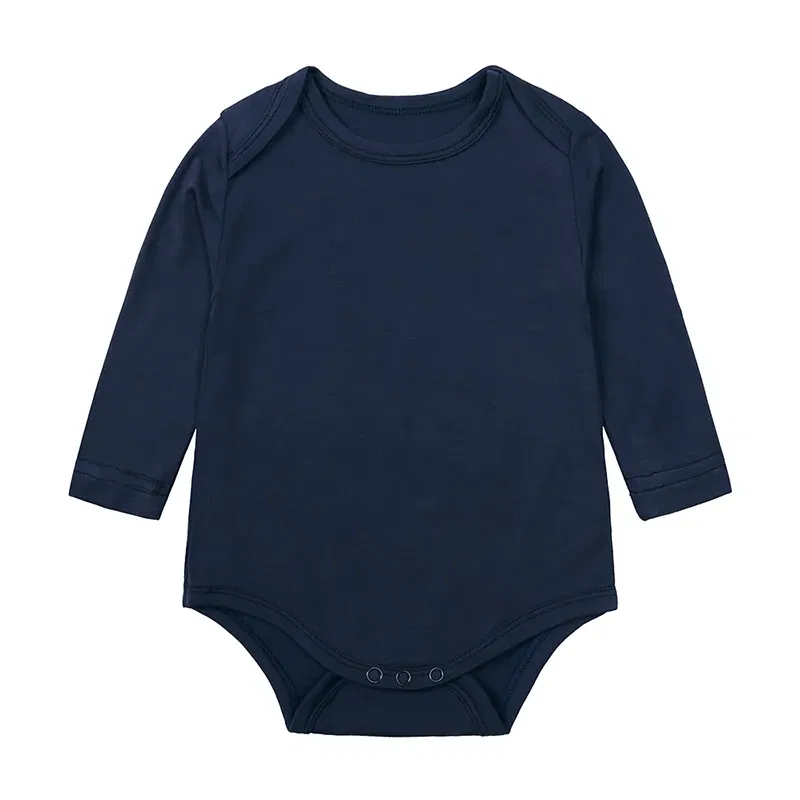 Color: Turquoise, Kid Size: 3M - 2025 Summer Newborn Boy Girl Romper Baby Bamboo Fiber Breathable Clothing Long Sleeve Toddler Jumpsuit Infant Bodysuit Pajamas