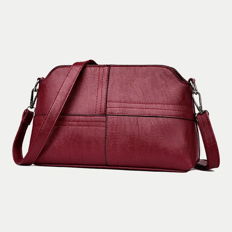 Color: Yellow, Size: S - New Casual mama Messenger Bags Crossbody PU Leather Black Handbags for Women Small Shoulder Bag Purse