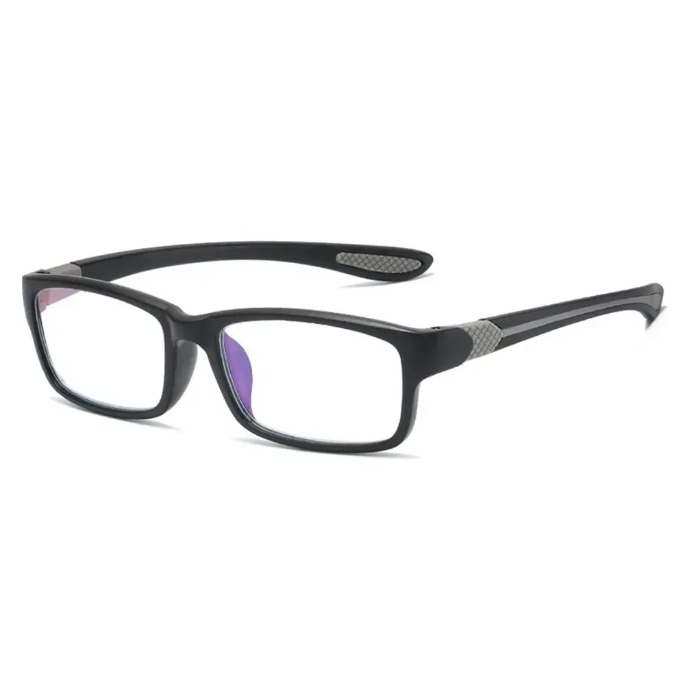 Frame Color: Khaki, Eye Prescription: +75 - Reading Glasses Men Fashion Sports Anti-blue Light Blocking Reading Eyewear Grey Red TR90 Frame Presbyopia Eyeglasses