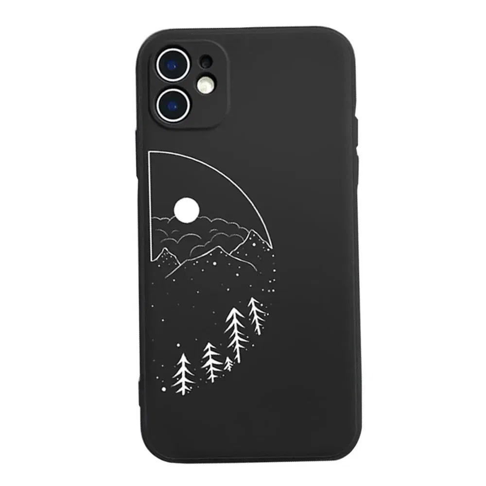 Color: Clear, Material: Microfiber - Couple Black and White Love Sun Moon Case For Samsung Galaxy S10 S20 S21 S22 S23 S24 FE Plus Ultra Note 20 Silicone Phone Case