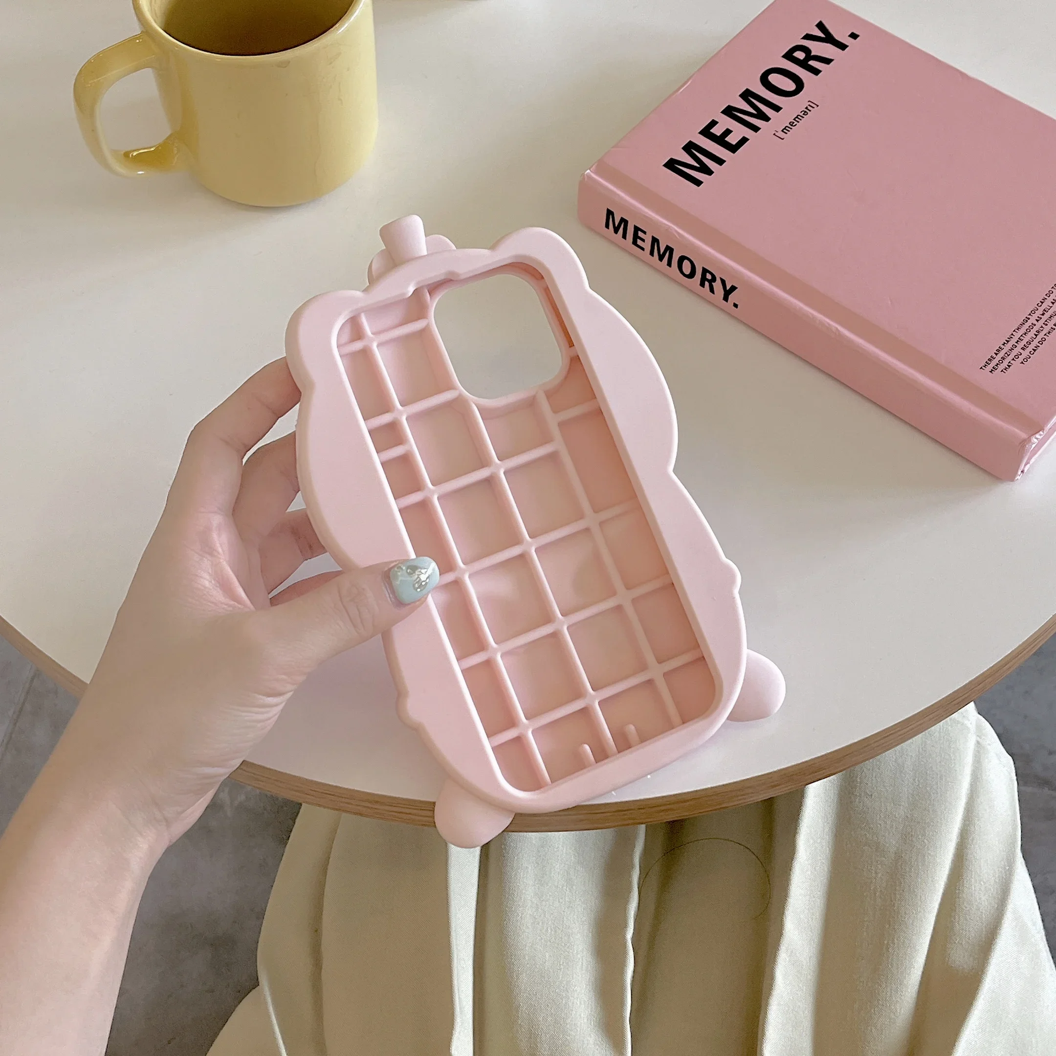 Color: Pink, Material: NEOPRENE - 3D Cute Cartoon Pink Pig Funny Phone Case for IPhone 15 14 13 12 11 Pro Max Piggy Soft Rubber Silicone Protective Cover Shell