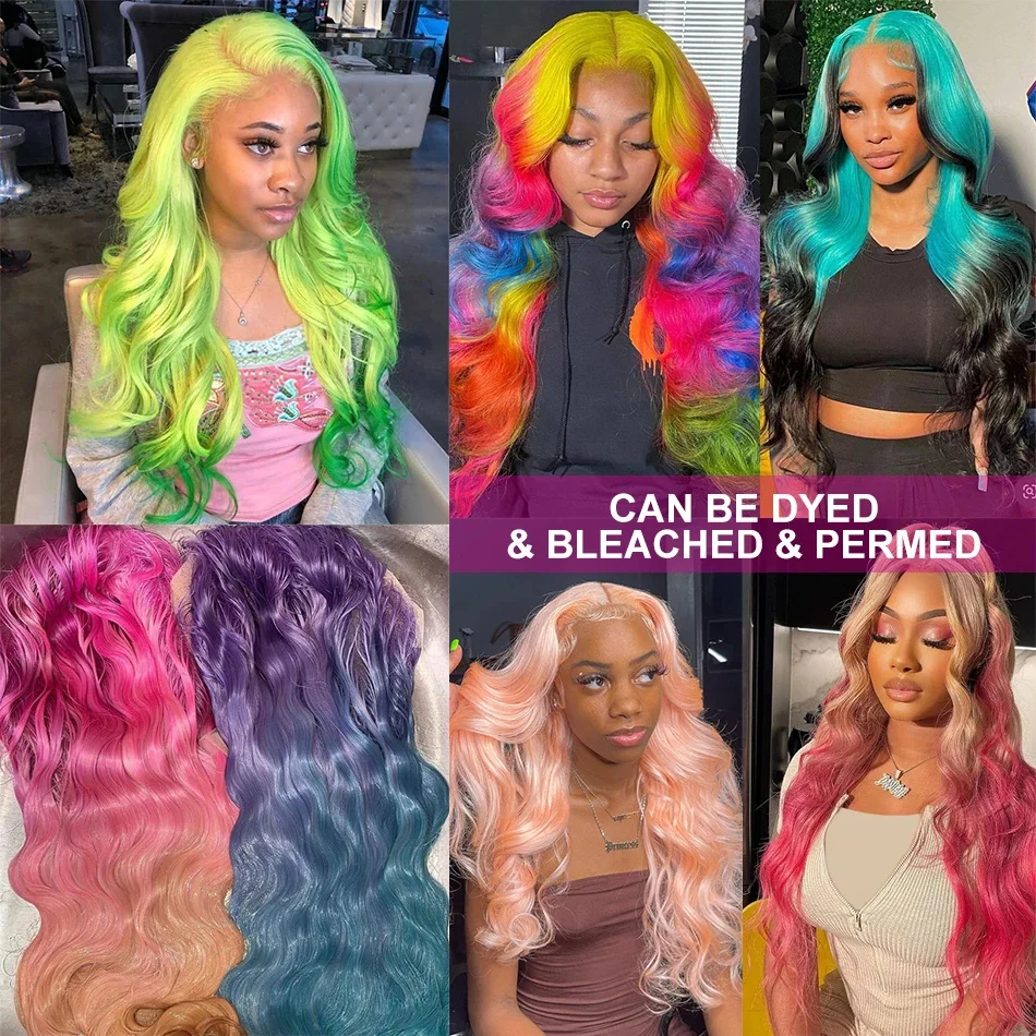 Color: Orange, Stretched Length: 30inches, Density: 210%, Ships From: CHINA - 613 Blonde Lace Front Wig Human Hair Body Wave 13X6 Hd Lace Frontal Wig 13X4 Lace Front Human Hair Wig Hd Lace Wig For Women