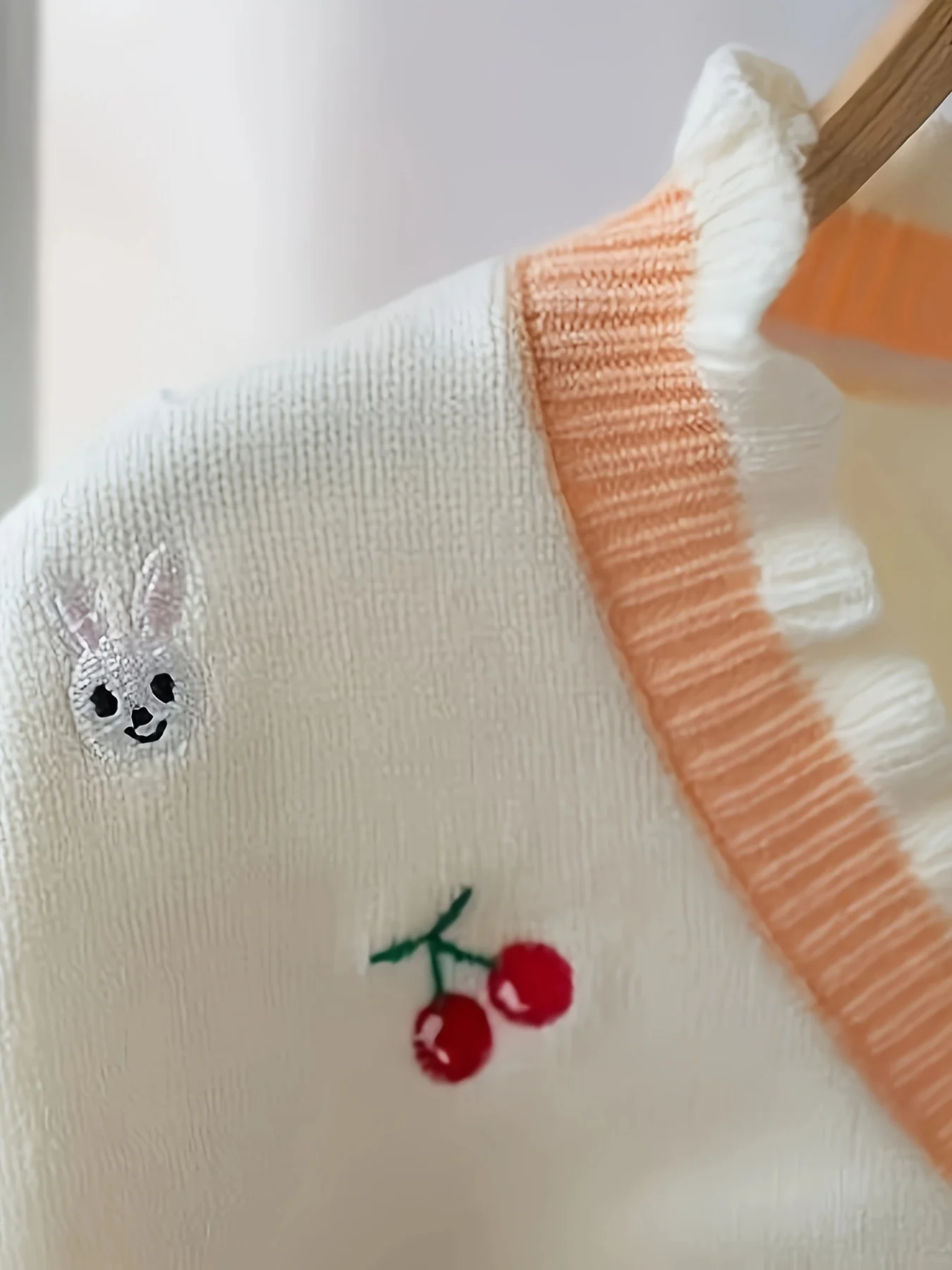 Color: Beige, Kid Size: 9 - Girls' Sweater Cardigan New Korean Style Children's Knitwear Top Kids' Fashionable Lace Jacket